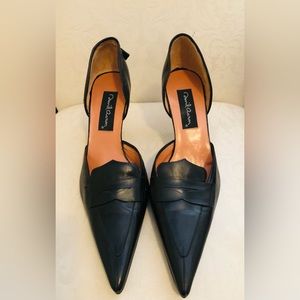 Genuine Leather David Aron kitten heels pump Shoes( size 39eu/8 US)Made in Italy